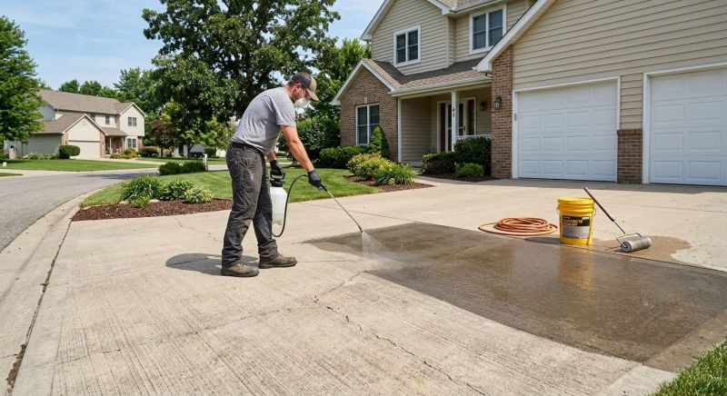 Stamped Concrete Sealing in Renton, WA