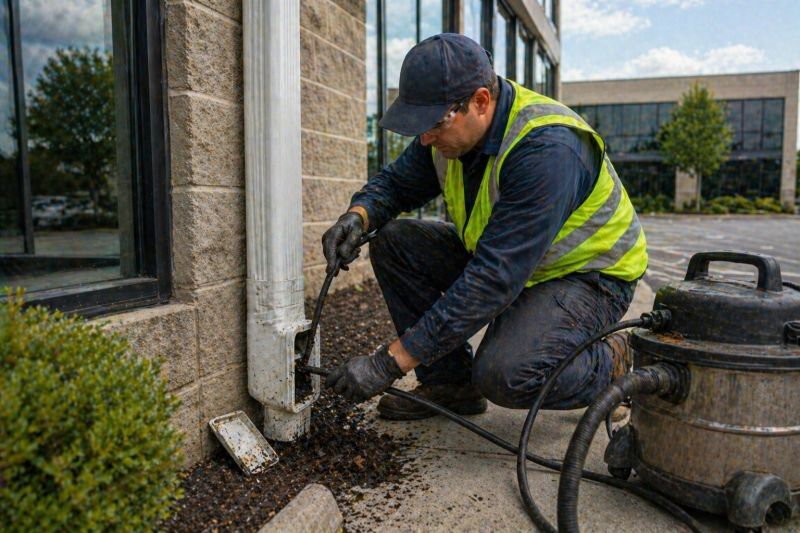 Commercial Downspout Cleaning